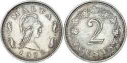 World Coins - Coin, Malta, 2 Cents, 1972