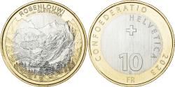World Coins - Coin, Switzerland, 10 Francs, 2023, Bern, glacier de Rosenlaui.BU,