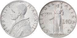 World Coins - Coin, VATICAN CITY, Pius XII, 10 Lire, 1951, , Aluminum, KM:52.1