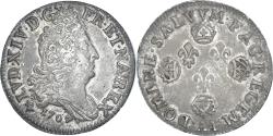 World Coins - Coin, France, Louis XIV, 10 Sols aux 4 couronnes, 1707, Metz, , Silver