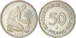 World Coins - Coin, GERMANY - FEDERAL REPUBLIC, 50 Pfennig, 1992, Hambourg,