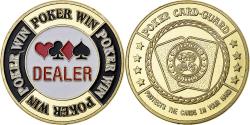 World Coins - France, Medal, Poker Card-Guard, Copper-Nickel Gilt,