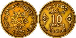 World Coins - Coin, Morocco, Mohammed V, 10 Francs, 1951, Paris, , Aluminum-Bronze