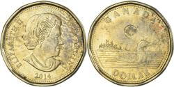 World Coins - Coin, Canada, Elizabeth II, Dollar, 2014, Royal Canadian Mint, , Brass