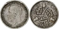 World Coins - Great Britain, George V, 3 Pence, 1936, Silver, , KM:831