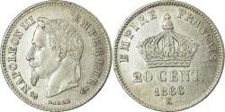 World Coins - Coin, France, Napoleon III, Napoléon III, 20 Centimes, 1866, Bordeaux