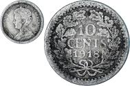 World Coins - Coin, Netherlands, Wilhelmina I, 10 Cents, 1918, , Silver, KM:145