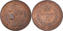 World Coins - France, Medal, 1789 Centenary, Worldwide exhibition, History, 1889, Barre