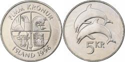 World Coins - Iceland, 5 Kronur, 1996, Nickel plated steel, , KM:28a
