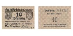 World Coins - Banknote, Germany, Idstein Stadt, 10 Pfennig, valeur faciale, undated (1920)