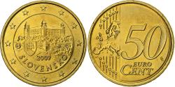 World Coins - Slovakia, 50 Centimes, 2009, Kremnica, Nordic gold,