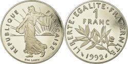 World Coins - Coin, France, Semeuse, Franc, 1992, Paris, Proof, , Nickel, KM:925.2