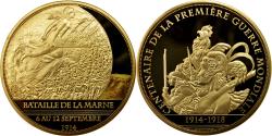 World Coins - France, Medal, Centenaire de la Première Guerre Mondiale, Bataille de la Marne