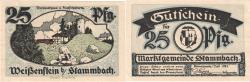 World Coins - Banknote, Germany, Stammbach, 25 Pfennig, paysage, 1921, 1921-07-01, UNC(65-70)