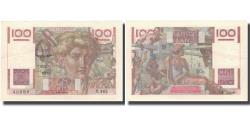 World Coins - France, 100 Francs, Jeune Paysan, 1952, 1952-09-04, UNC(60-62), Fayette:28.33
