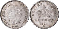 World Coins - Coin, France, Napoleon III, Napoléon III, 20 Centimes, 1867, Strasbourg