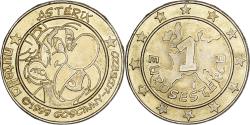 World Coins - France, 1 Eurosesterce, Nutella - Astérix, 1999, Brass,