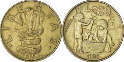 World Coins - Coin, San Marino, 200 Lire, 1995, Rome, , Aluminum-Bronze, KM:329
