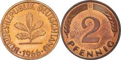 World Coins - Coin, GERMANY - FEDERAL REPUBLIC, 2 Pfennig, 1966, Karlsruhe, , Bronze