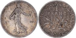 World Coins - Coin, France, Semeuse, Franc, 1902, Paris, , Silver, KM:844.1