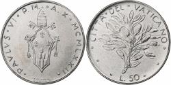 World Coins - Vatican, Paul VI, 50 Lire, 1972 (Anno X), Rome, Stainless Steel, , KM:121