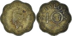 World Coins - Coin, Ceylon, 10 Cents, 1944