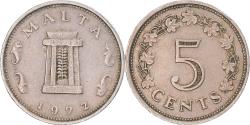 World Coins - Coin, Malta, 5 Cents, 1972