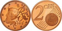 World Coins - France, 2 Euro Cent, 2012, Paris, Copper Plated Steel, , KM:1283