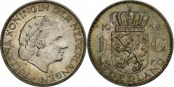 World Coins - Netherlands, Juliana, Gulden, 1956, Utrecht, Silver,