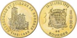 World Coins - France, Medal, 3 euros de Bourges, 1996, Copper-nickel Aluminium,