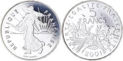 World Coins - Coin, France, 5 Francs, 2001, Paris, BE, , Silver, KM:1309