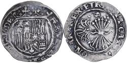 World Coins - Spain, Ferdinand & Isabella, 1 Réal, 1497-1566, Seville, Silver,