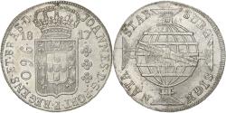 World Coins - Brazil, João VI, 960 Reis, 1817, Rio de Janeiro, Overstruck, Silver,
