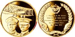 World Coins - France, Medal, L'Histoire de la Conquête de l'Air, J. Alcock et A. W. Brown