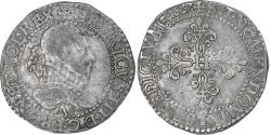 World Coins - France, Henri III, 1/2 franc au col gaufré, 1587, Paris, , Silver