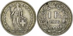 World Coins - Coin, Switzerland, Franc, 1956, Bern, , Silver, KM:24