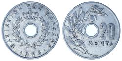 World Coins - Coin, Greece, 20 Lepta, 1954