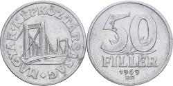 World Coins - Hungary, 50 Fillér, 1969, Budapest, Aluminum, , KM:574