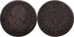 World Coins - France, Token, Louis XIV, Conseil du Roi, Copper,
