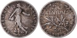 World Coins - Coin, France, Semeuse, 50 Centimes, 1908, Paris, , Silver, KM:854