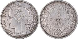 World Coins - Coin, France, Cérès, 5 Francs, 1870, Paris, , Silver, KM:819