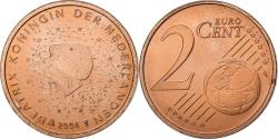 World Coins - Netherlands, 2 Euro Cent, 2004, Utrecht, Copper Plated Steel,