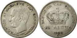 World Coins - Coin, Greece, George I, 20 Lepta, 1883, Paris, , Silver, KM:44