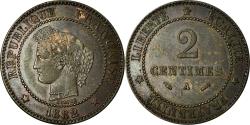 World Coins - Coin, France, Cérès, 2 Centimes, 1882, Paris, , Bronze, KM:827.1