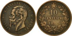 World Coins - Coin, Italy, Vittorio Emanuele II, 10 Centesimi, 1866, Torino,