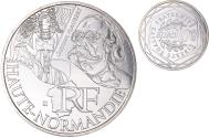 World Coins - France, 10 Euro, Haute-Normandie, 2012, Paris, , Silver, Gadoury:EU514