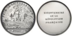 World Coins - France, Medal, Révolution Française, Fête de la Fédération, History, 1989