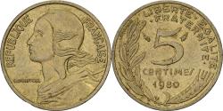 World Coins - France, 5 Centimes, Marianne, 1980, Paris, Aluminum-Bronze, , Le