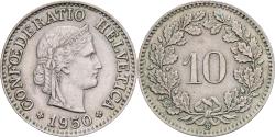 World Coins - Switzerland, 10 Rappen, Libertas, 1950, Bern, Copper-nickel, , KM:27