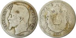World Coins - Coin, France, Napoleon III, Napoléon III, Franc, 1866, Paris,